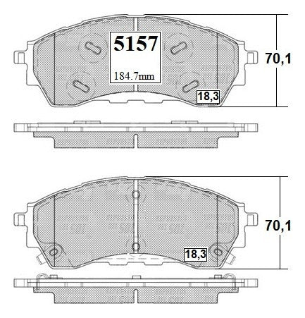 Pastilla Freno Delantero Ford Ranger Raptor 2.0 2021