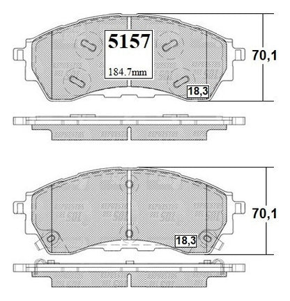 Pastilla Freno Delantero Ford Ranger Raptor 2.0 2021