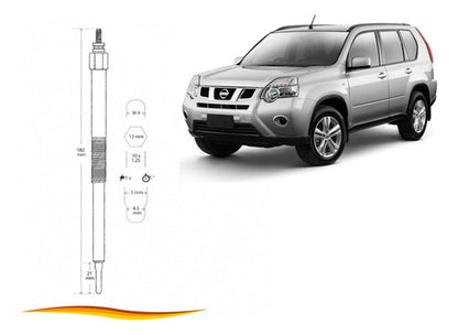 Set Bujia Incandescente Nissan Xtrail 2.2 2003 2006 4 Uds