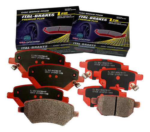 Kit Pastillas Delanteras + Traseras Freno Chery Tiggo 3 2017 2023