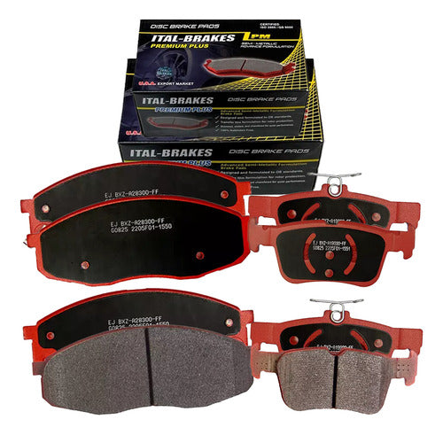 Kit Pastillas Delanteras + Traseras Freno Changan Cs55 2019 2023
