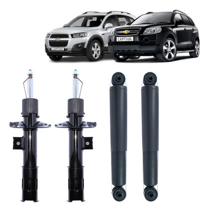 Par Amortiguador Delantero + Par Trasero Chevrolet Captiva 2007 2011