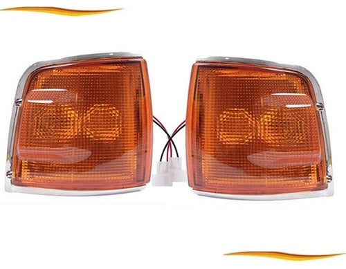 Farol Esquina Chevrolet Luv 1989 1996 Par Cromado
