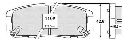 Pastilla Freno Trasero Great Wall Safe 2.2 2007 2010