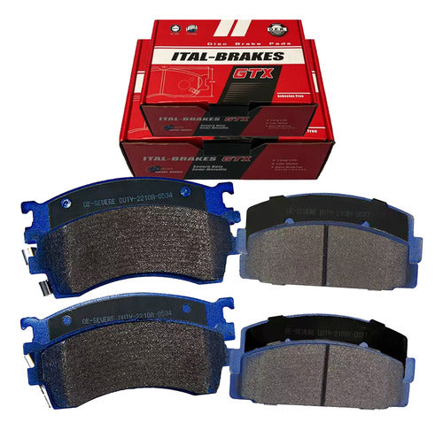Kit Pastillas Delanteras + Traseras Freno Gtx Mazda 626 2000 2004