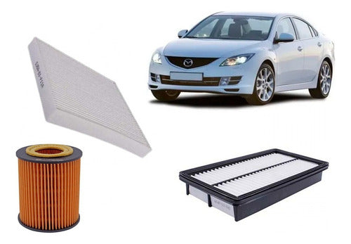 Kit Filtro Aire + Polen + Aceite Mazda 6 2.0 2002 2014