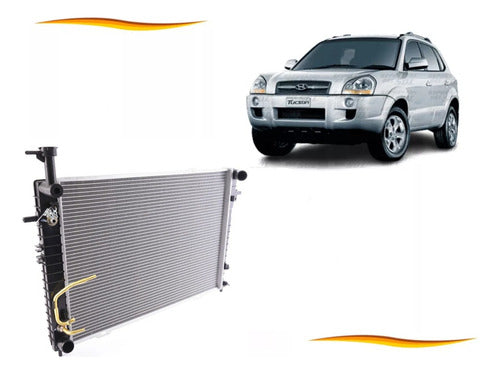 Radiador Motor Hyundai Tucson 2.0 2004 2010 Automatico