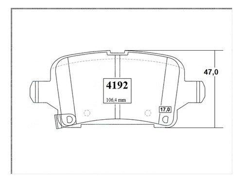 Pastilla Freno Trasero Chevrolet Equinox 1.5 2018