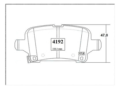 Pastilla Freno Trasero Chevrolet Equinox 1.5 2018
