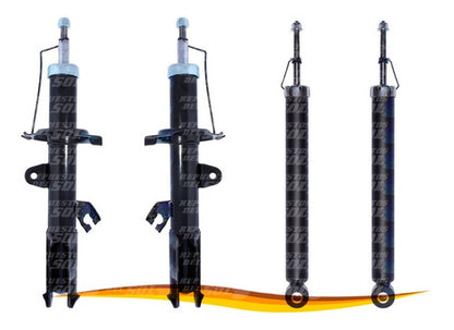 Par Amortiguador Nissan Versa 1.6 2012 2019 Delantero + Traseros