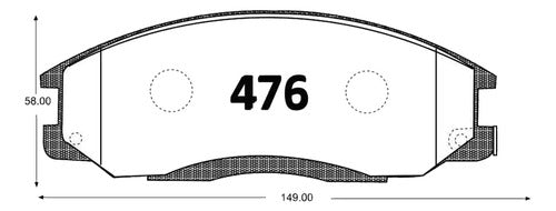 Kit Pastillas Delanteras + Traseras Freno Hyundai Santa Fe 2000 2006