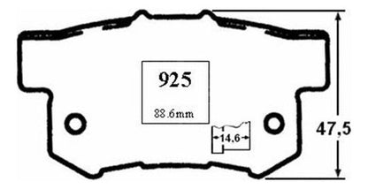 Pastilla Freno Trasero Honda Stream 2.0 2000