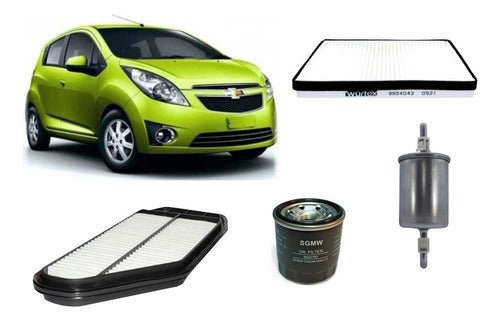 Kit Filtros Chevrolet Spark Gt 1.2 B12 2010 2016