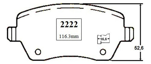 Pastilla Freno Delantero Renault Symbol 1.6 2011 2013