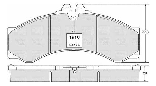Pastilla Freno Delantero Mercedes Sprinter 313 2002 2013