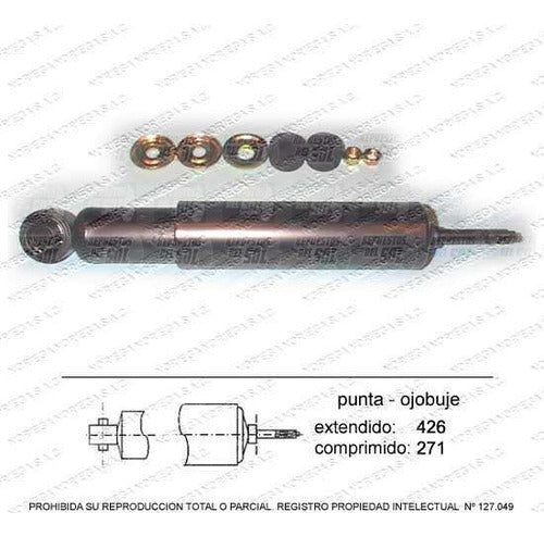 Par Amortiguador R/L Delantero Hilux 2.0 1979 1983