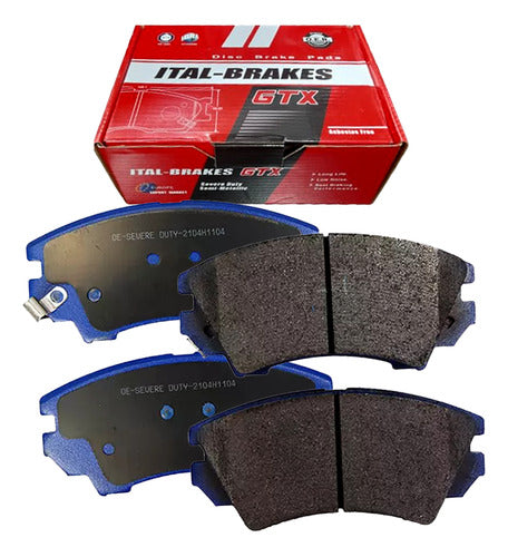 Kit Pastillas Delanteras + Traseras Freno Gtx Chevrolet Camaro 2010 2020