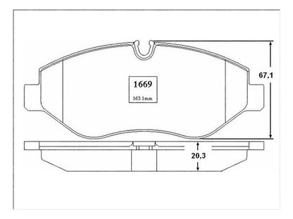 Pastilla Freno Delantero Mercedes Sprinter 311 2010