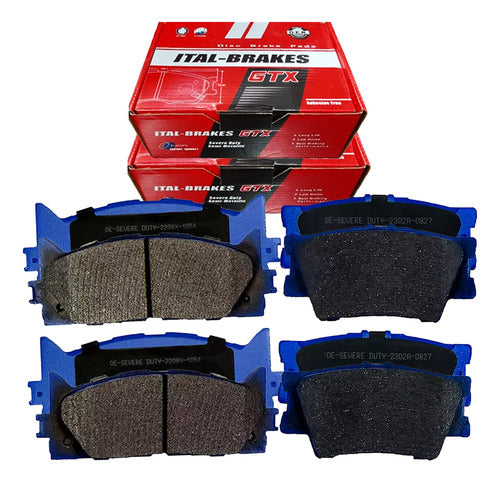 Kit Pastillas Delanteras + Traseras Freno Gtx Lexus Es 350 2008 2019