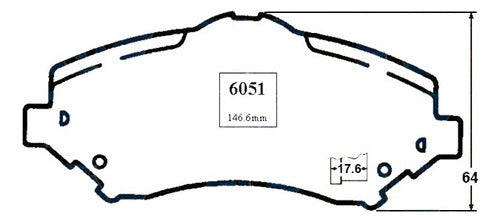 Pastilla Freno Delantero Jeep Wrangler 3.8 2007 2012