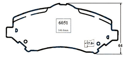 Pastilla Freno Delantero Jeep Wrangler 3.8 2007 2012