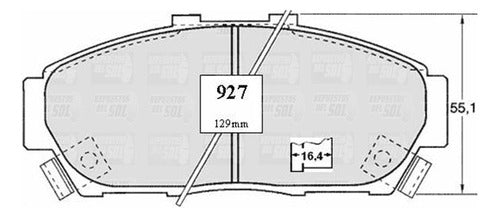 Pastilla Freno Delantero Honda Civic Shuttle 1.6 1994 1995