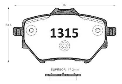 Discos Freno Con Pastilla Peugeot 3008 1.6 2016 2023