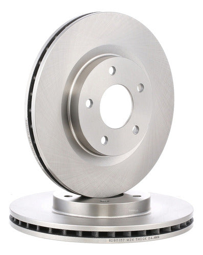 Par Discos Freno Jeep Patriot 2006 2017 Delantero