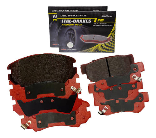 Kit Pastillas Delanteras + Traseras Freno Hyundai Elantra 2007 2011