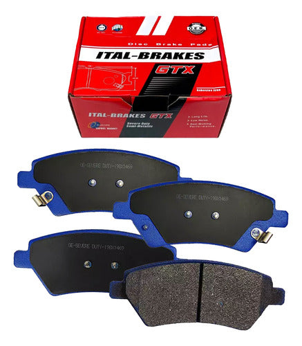 Kit Pastillas Delanteras + Traseras Freno Gtx Foton Ft500 2016 2022