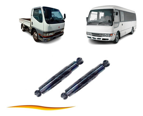 Par Amortiguador Trasero Mitsubishi Canter Rosa 97 - 06