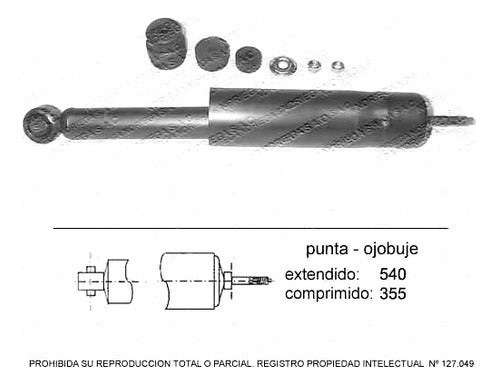 Par Amortiguador R/L Trasero Nissan 160j 1.6 1979 1981
