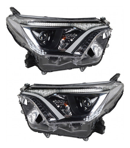 Parachoques Delantero Toyota Rav4 2016 2018 + Opticos + Neblineros