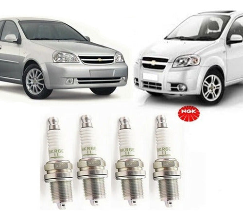 Juego 10 Bujias Chevrolet Aveo 1.4 Optra 1.6 2004 2017 Ngk