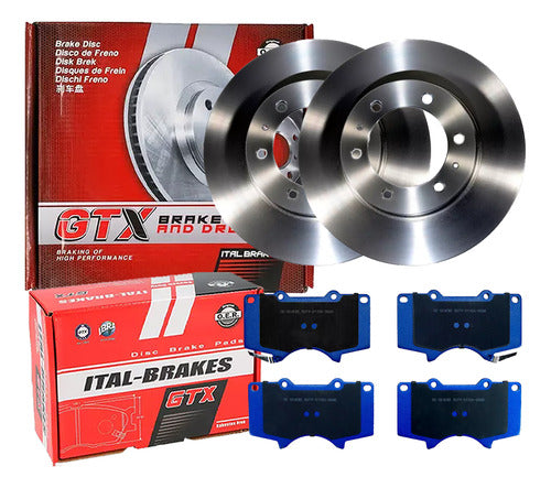 Kit Discos Freno + Pastilla Toyota Hilux 2015 2022