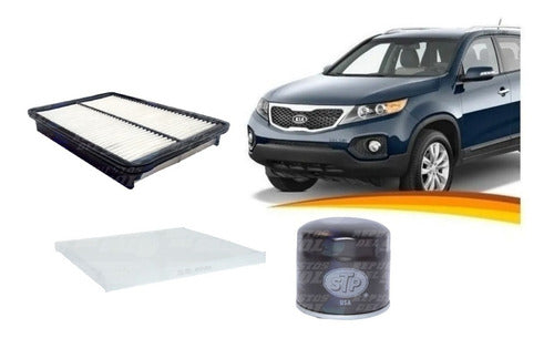 Kit Filtros Kia Sorento 2.4 2010 2015 Aire Aceite Polen