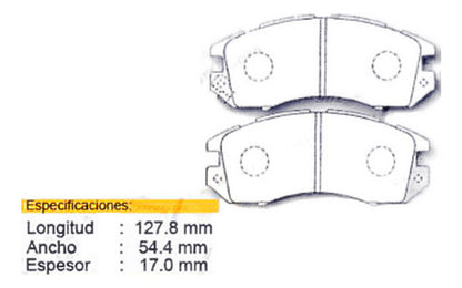 Pastilla Freno Delantero Subaru Impreza 1.8 Ej18e 1993 1998