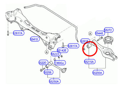 Buje Bandeja Int Trasero Superior Hyundai Elantra 1.6 2007 2011
