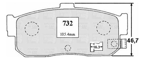 Pastilla Freno Trasero Samsung Sq5 2.0 1999 2004
