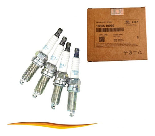 Set 04 Bujías Hyundai I10 Grand 1.2 2014 2016 Original