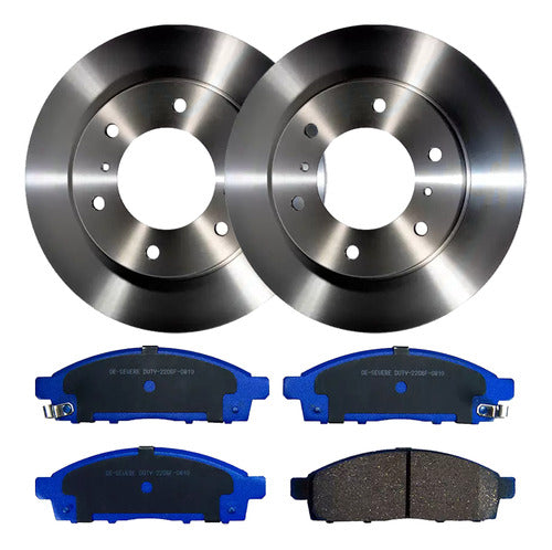 Par Discos Freno + Pastillas Mitsubishi L200 2006 2022