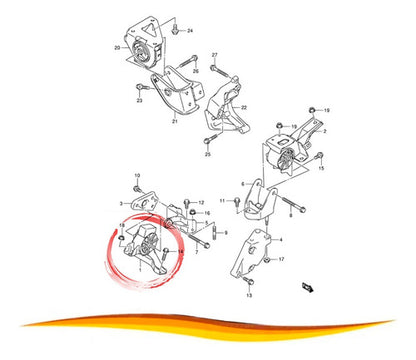 Soporte Motor Suzuki Alto K10 2011 2015