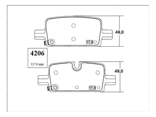 Pastilla Freno Trasero Chevrolet Silverado 1.5 2019