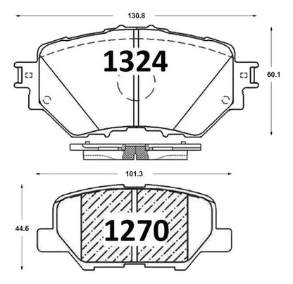 Pastilla Freno Mazda 3 2014 2019 Delanteras + Traseras
