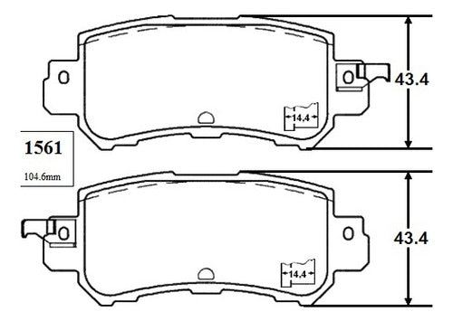 Pastilla Freno Trasero Mazda Cx5 2.0 2012 2015