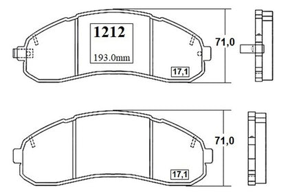 Pastilla Freno Delantero Kia Frontier Ii 3.0 2005 2011