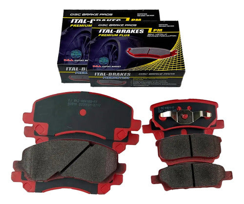 Kit Pastillas Delanteras + Traseras Freno Mitsubishi Outlander 2003 2010