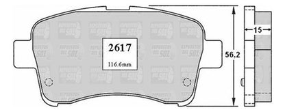 Pastilla Freno Delantero Suzuki Aerio 1.6 2003 2004
