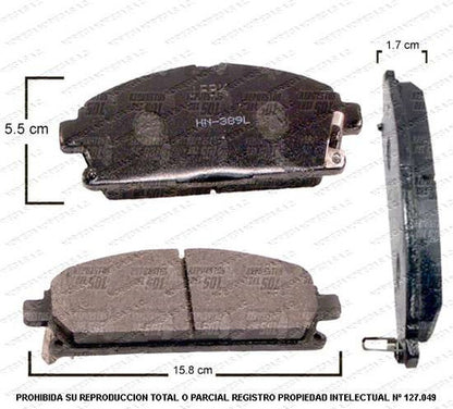 Pastilla Freno Delantero Nissan Pathfinder 3.5 2002 2007