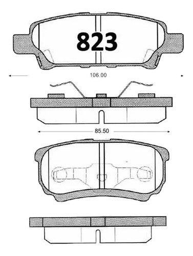 Kit Pastillas Delanteras + Traseras Freno Jeep Patriot 2007 2017